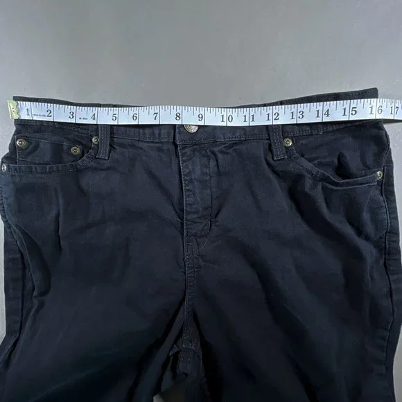 Signature by‎ Levi Strauss Black Jeans At Waist Bootcut Size Misses 14 Short - Picture 12 of 15
